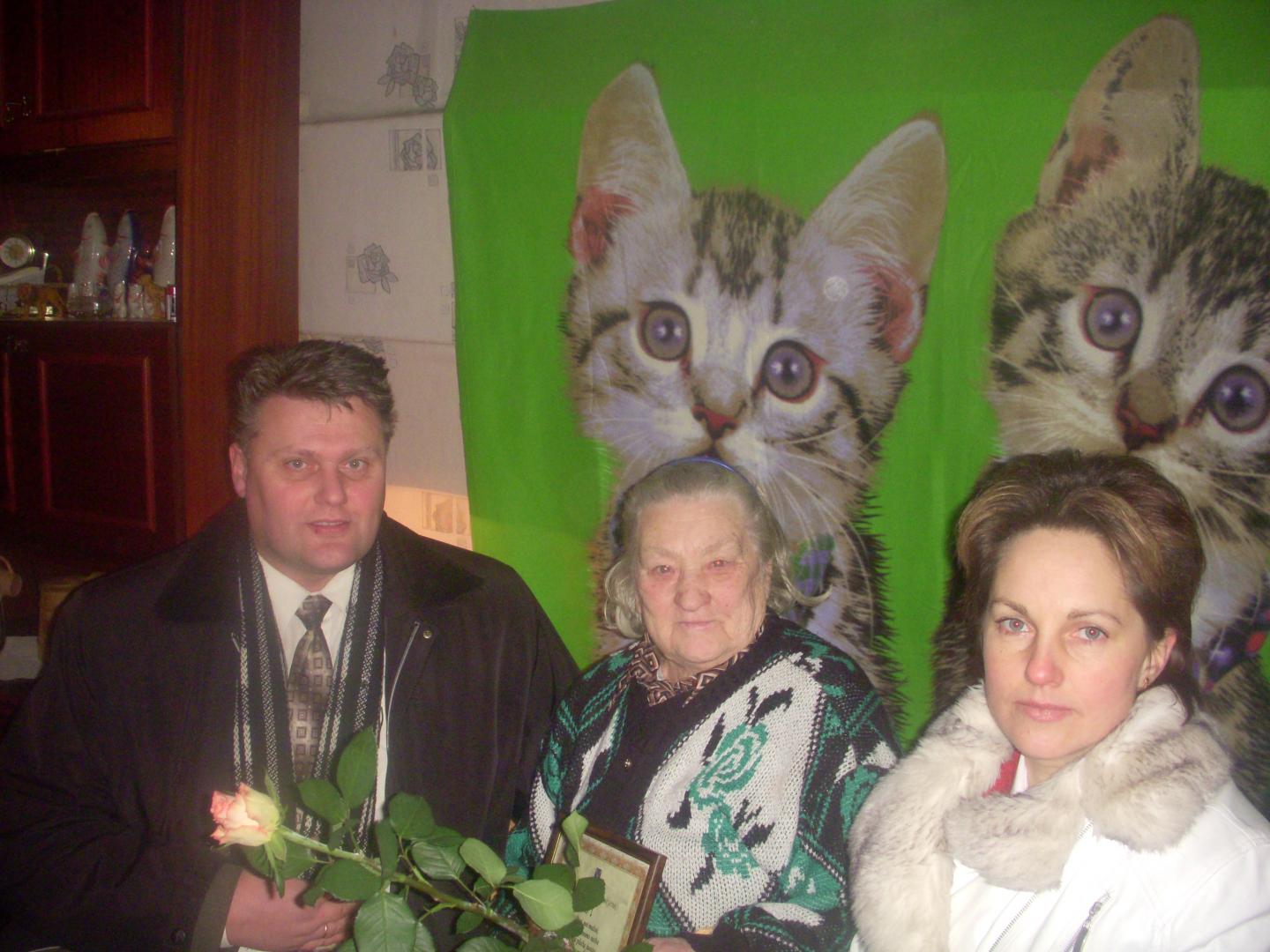 Jubiliejaus proga sveikiname Pabalių kaimo gyventoją Janiną Lapinskienę. 2010-01-14
